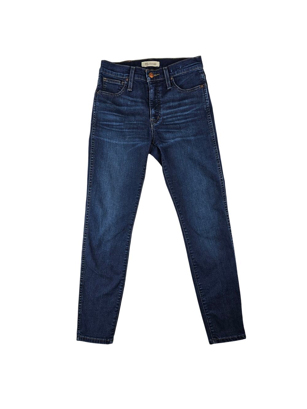 Madewell Womens Jeans Size 26P 10 Inch High Rise Skinny Cropped Medium Wash